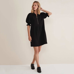 Phase Eight Candice Black Zip Mini Dress